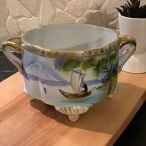NIPPON | Hand painted 2 Handled Dish
